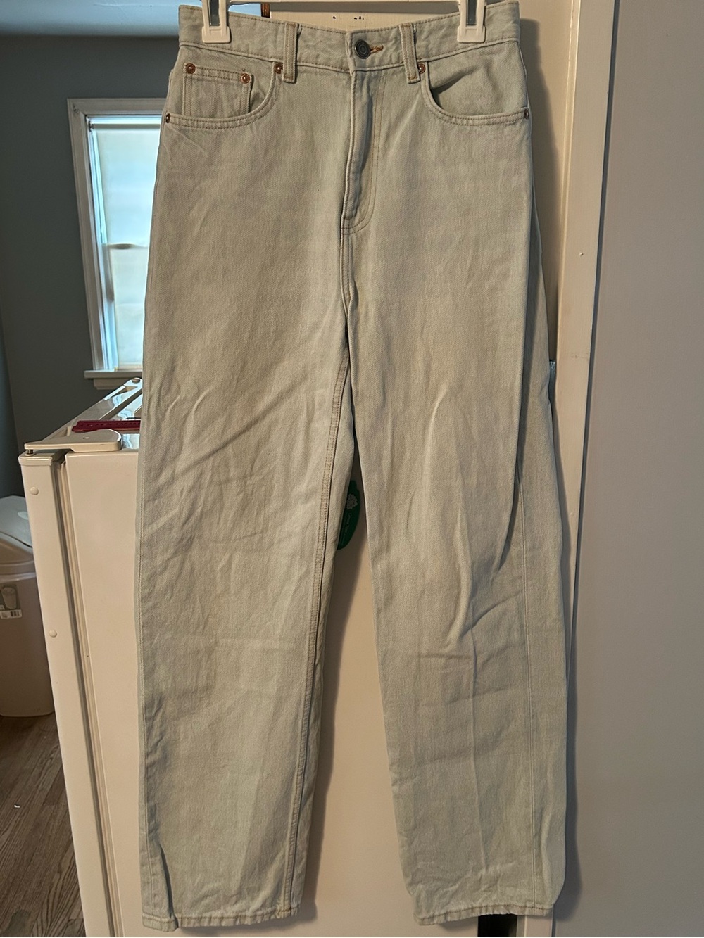 Zara Light Wash High Rise Wide Leg Jeans Size 4